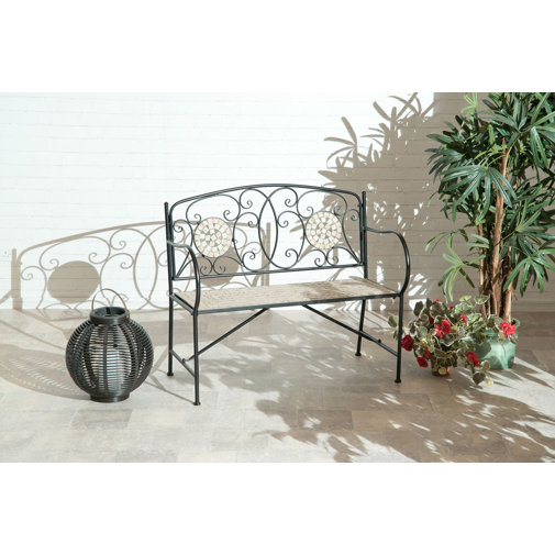 Garten Living Gartenbank Norcroft aus Schmiedeeisen | Wayfair.de